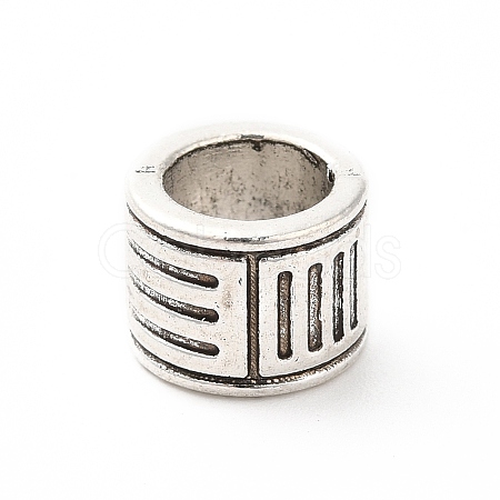 Tibetan Style Alloy European Beads PALLOY-P293-124AS-1