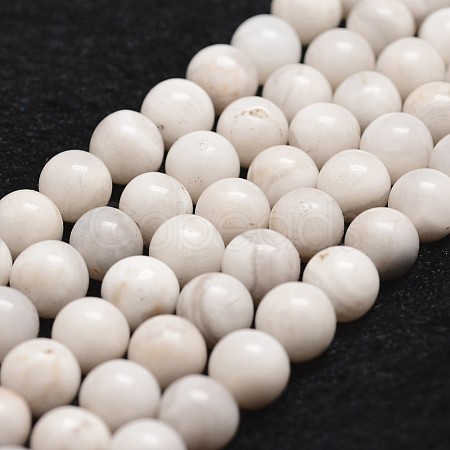 Natural White Crazy Lace Agate Bead Strands G-D840-55-8mm-1