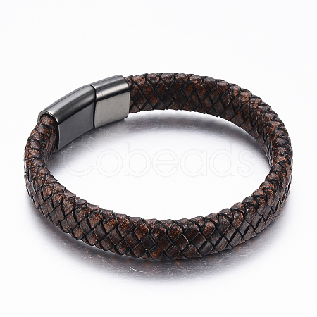 PU Leather Cord Bracelets BJEW-F288-05B-1