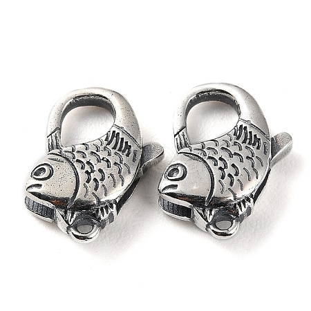 925 Thailand Sterling Silver Lobster Claw Clasps STER-D003-28AS-1