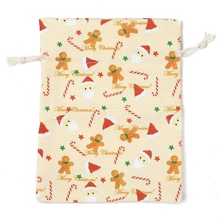 Christmas Theme Cloth Printed Storage Bags ABAG-F010-02C-04-1