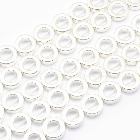 Electroplate Non-magnetic Synthetic Hematite Beads Strands G-L485-24-S-1