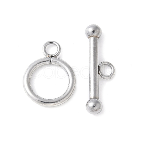 304 Stainless Steel Toggle Clasps STAS-Z124-01B-P-1