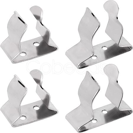 SUPERFINDINGS 4Pcs 2 Style 304 Stainless Steel Boat Hook Spring Clamp STAS-FH0001-56-1