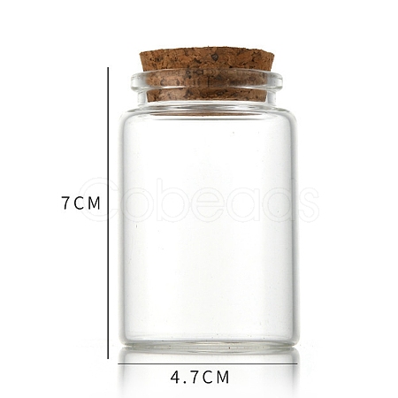 Glass Bottle CON-WH0085-73C-1