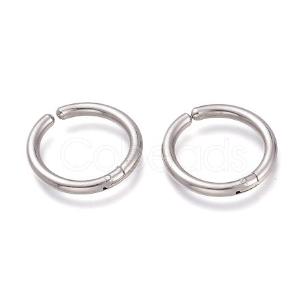 Non-Tarnish 201 Stainless Steel Clip-on Earrings EJEW-L256-04D-P-1
