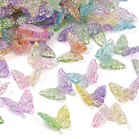 UV Plating Transparent Acrylic Beads MACR-L007-13-1