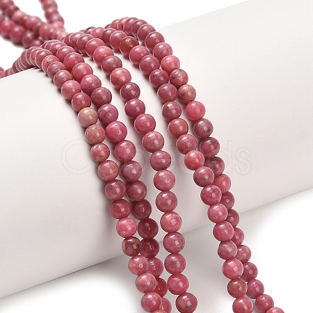 Natural Rhodonite Beads Strands G-F820-K06-4mm-1