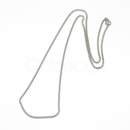 Non-Tarnish 304 Stainless Steel Venetian Chain Necklace MAK-G004-06P-1