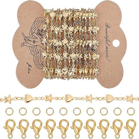 2.5M Brass Link Chains DIY-CA0002-14-1