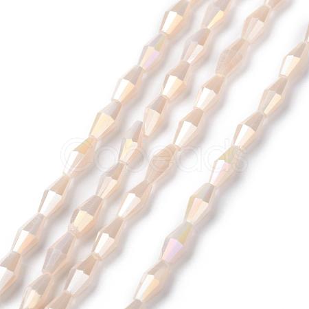 Opaque Glass Beads Strands GLAA-P001-04A-04-1