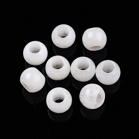 Natural White Jade Beads G-T092-10mm-20-1