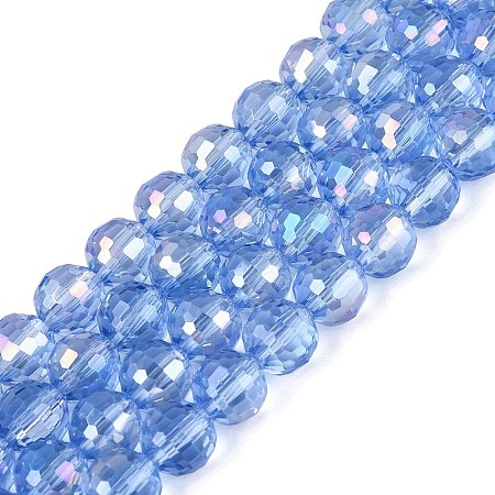 Transparent Glass Beads Strands GLAA-Q107-02A-14-1