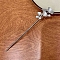 Leaf Alloy Enamel Hair Pin Chopsticks, Plastic Chinese Ancient Hair Sticks, Platinum, 180mm