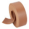 Flat Sided Imitation Leather Cords, Saddle Brown, 25x2mm, 2m/roll