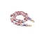 Macrame Daisy Cotton Rope & Polyester Weave Bag Handles, for Bag Making, Pink, 130x2cm