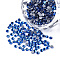 Hotfix Rhinestone, Glass Rhinestone Flat Back Cabochons, Half Round, Indicolite, SS10, 2.7~2.8x1mm, about 1440pcs/bag