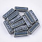 Handmade Porcelain Beads, Fancy Antique Glazed Porcelain, Cuboid, Light Steel Blue, 23~29x7~10x7~10mm, Hole: 2.5~3mm