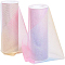 Polyester Deco Mesh Ribbons, Tulle Fabric, Tulle Roll Spool Fabric For Skirt Making, Pink, 15cm, 10yards/roll(9.144m/roll)