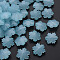 Imitation Jelly Acrylic Beads, Faceted, Snowflake, Light Sky Blue, 15x14x6mm, Hole: 1.6mm, about 970pcs/500g