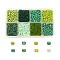 1 Box 8/0 Glass Seed Beads Round  Loose Spacer Beads, Green, 3mm, Hole: 1mm, about 4200pcs/box