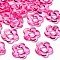 Transparent Acrylic Bead Frames, Flower, Camellia, 19x20x3.5mm, Hole: 1.6mm, Inner Diameter: 6.5mm, about 632pcs/500g