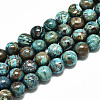 Natural Chrysocolla Beads Strands X-G-R485-10-8mm-1