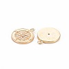 Brass Micro Pave Clear Cubic Zirconia Pendants KK-S356-681B-2