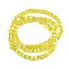 Electroplate Transparent Glass Beads Strands EGLA-B011-07A-AB01-2