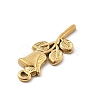 304 Stainless Steel Rhinestone Pendants X-STAS-D300-01G-02-2