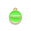 Alloy Enamel Pendants ENAM-S124-01B-06H-3