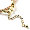 Polyester Cord Braided Necklace Makings MAK-L043-03G-08-3