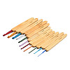 Bamboo Handle Aluminum Crochet Hook Needle Sets TOOL-R057-2