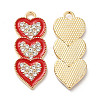 Alloy Enamel Pendants ENAM-L046-01KCG-2