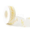 10 Yards Gold Stamping Forever Love Chiffon Ribbons PW-WG21800-03-1