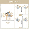 Plastic and Resin and Iron Hairpin Set OHAR-WH20020-04C-2