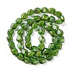Handmade Gold Sand Lampwork Beads Strands LAMP-U001-01C-2