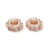 Rack Plating Brass Micro Pave Cubic Zirconia European Beads KK-C010-64-3