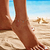 925 Sterling Silver Anklets AJEW-Z029-29G-4