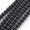 Synthetic Black Stone Beads Strands X-GSR4mmC044-1