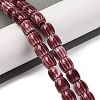 Handmade Lampwork Chevron Beads Strands LAMP-K041-01B-02-2