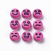 Opaque Camellia Acrylic Beads X-MACR-N008-42-C07-2
