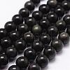 Natural Rainbow Obsidian Beads Strands G-D838-12mm-04-1