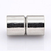 Column Brass Magnetic Clasps with Glue-in Ends KK-D351-1