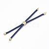 Nylon Twisted Cord Bracelet Making MAK-T003-02G-2