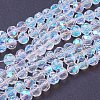 Faceted(32 Facets)(32 Facets) Electroplate Glass Beads Strands X-EGLA-J042-6mm-AB03-2