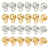 24Pcs 4 Style Rack Plating Brass Tube Bails KK-PH0004-91-1
