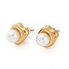 304 Stainless Steel Stud Earrings EJEW-G423-31C-G-4