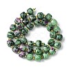 Natural Ruby in Zoisite Beads Strands G-Q010-A02-01-3