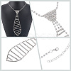 Rhinestone Cup Chain Necklaces NJEW-WH20003-004-4